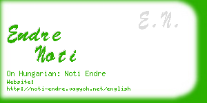 endre noti business card